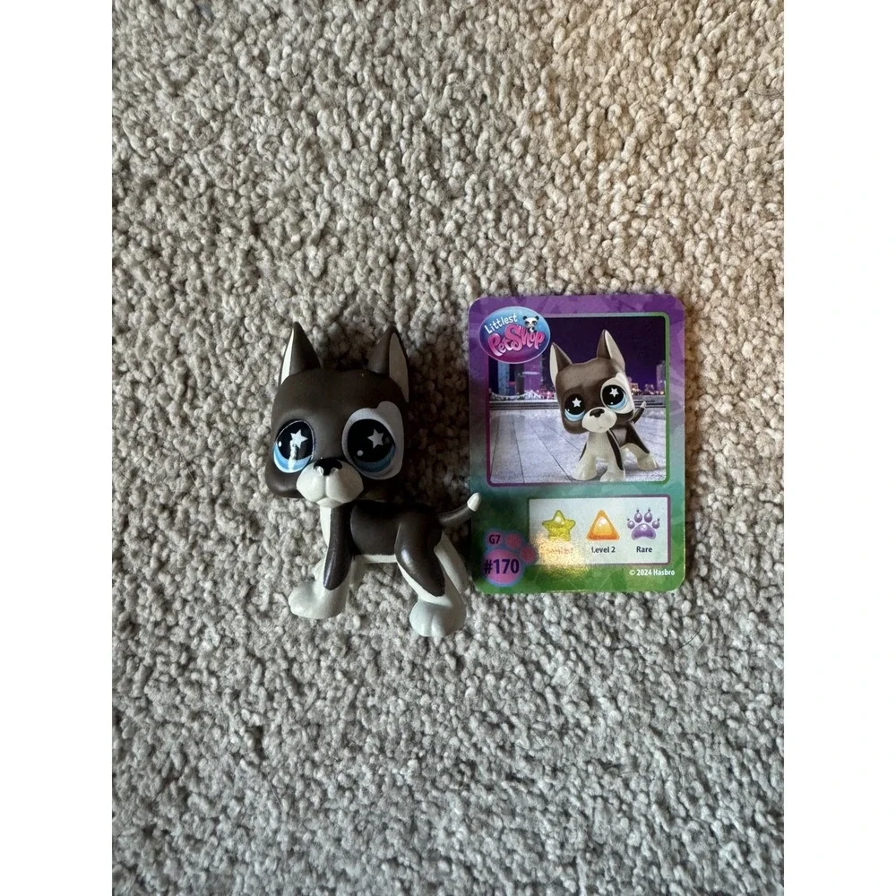 Littles Pet Shop (LPS)  Great Dane #170 Generation 7 Blue Star Eyes